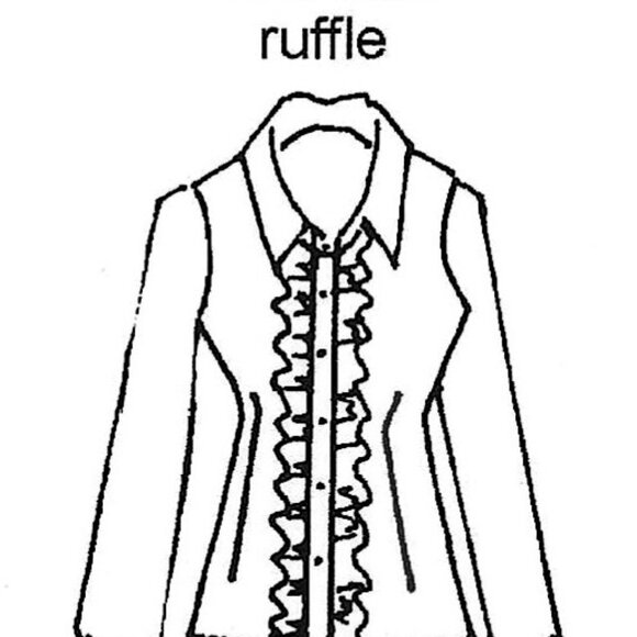 Anna Huling, Stretch Silk "Romantic Ruffle" Blouse. - Picture 7 of 14